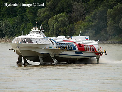 Hydrofoil on the River Danube